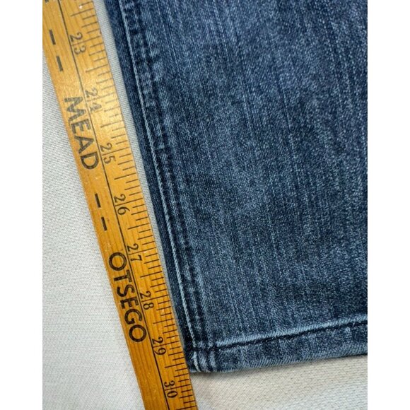 Chicos Platinum Womens Denim Regular Fit Straight Leg Jeans Size 1.5 Medium Pant - Picture 6 of 12